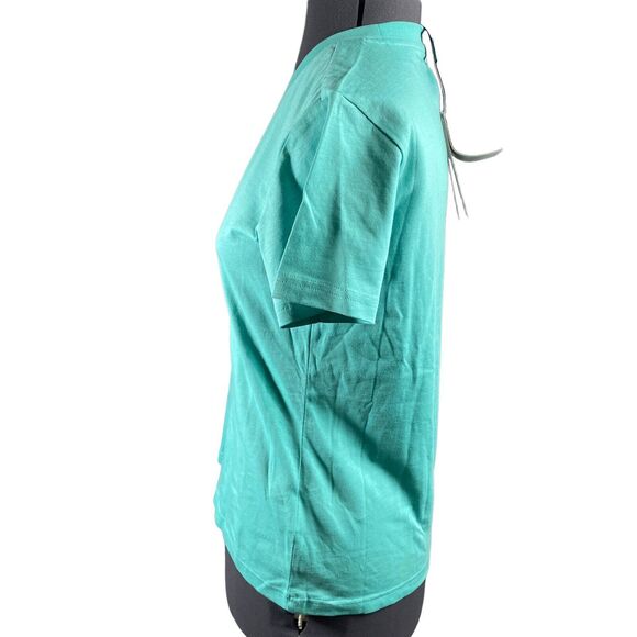 Adidas Women’s Cotton Badge of Sport T-Shirt, Green,Small - Picture 3 of 9